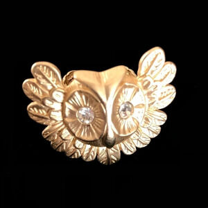 Owl Brushed Gold Adjustable Fashion Ring‎ Bird